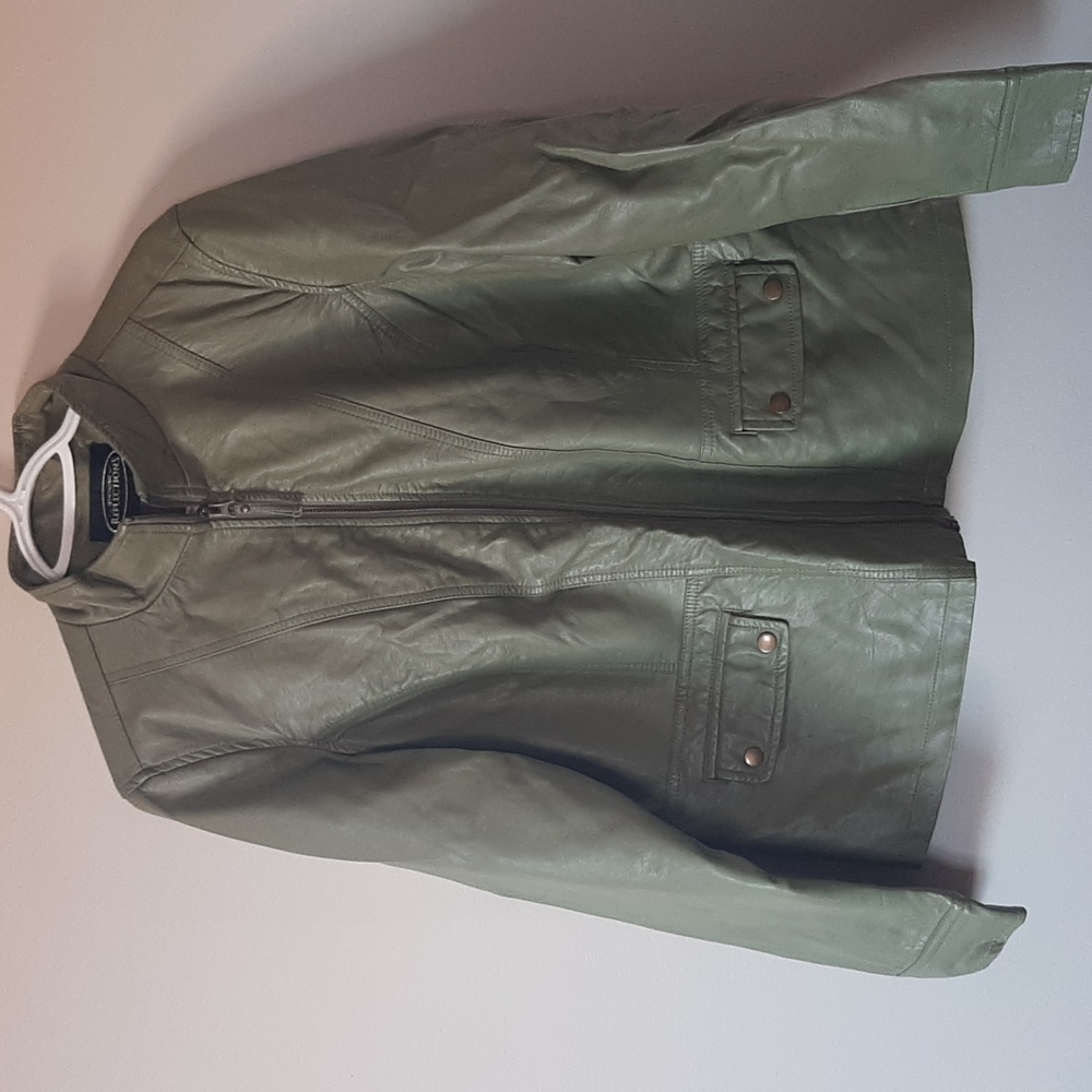 Northern Reflections Vegan Leather Jacket ~ Large